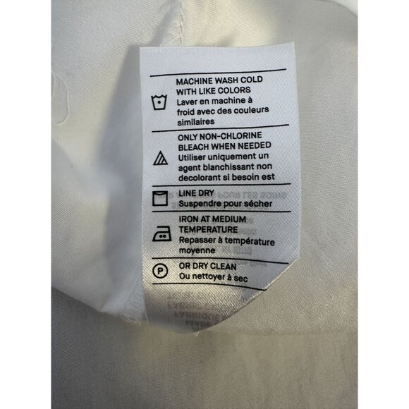 Vince White Button-Up Collared Blouse w/Long Sleeves Size XXL - Picture 9 of 9